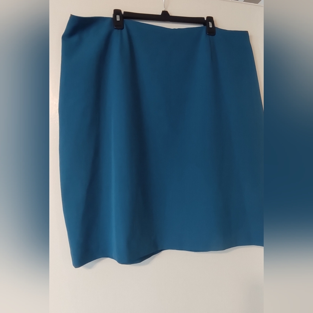Classic Teal Jones Studio 22W Women's Lined Pencil Skirt